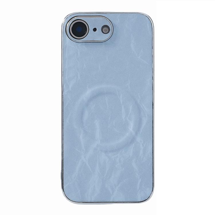 For iPhone 17e / 16e Electroplating PC Snow Bark Texture MagSafe Phone Case