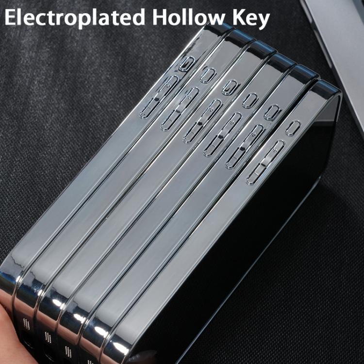For iPhone 15 Pro Max Electroplating PC Snow Bark Texture MagSafe Phone Case