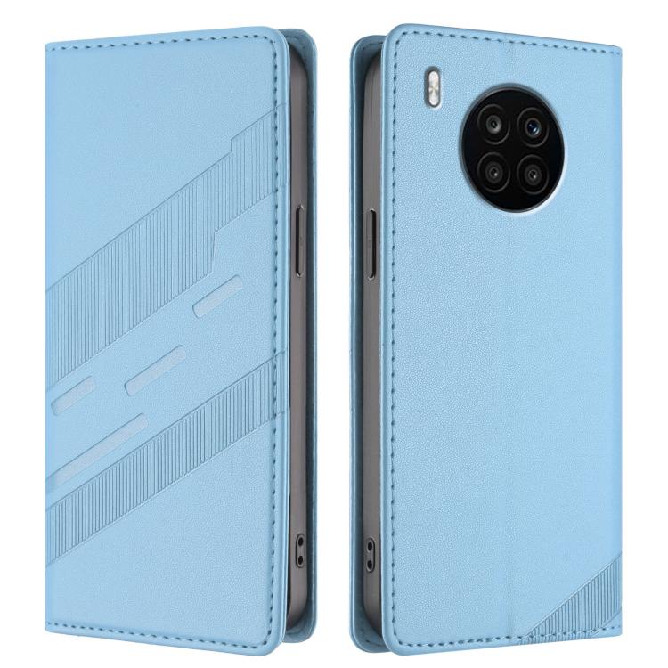 For Honor 50 Lite / Huawei nova 8i Embossed Multi-functional Wallet Retro Leather Phone Case