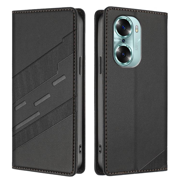 For Honor 60 Embossed Multi-functional Wallet Retro Leather Phone Case