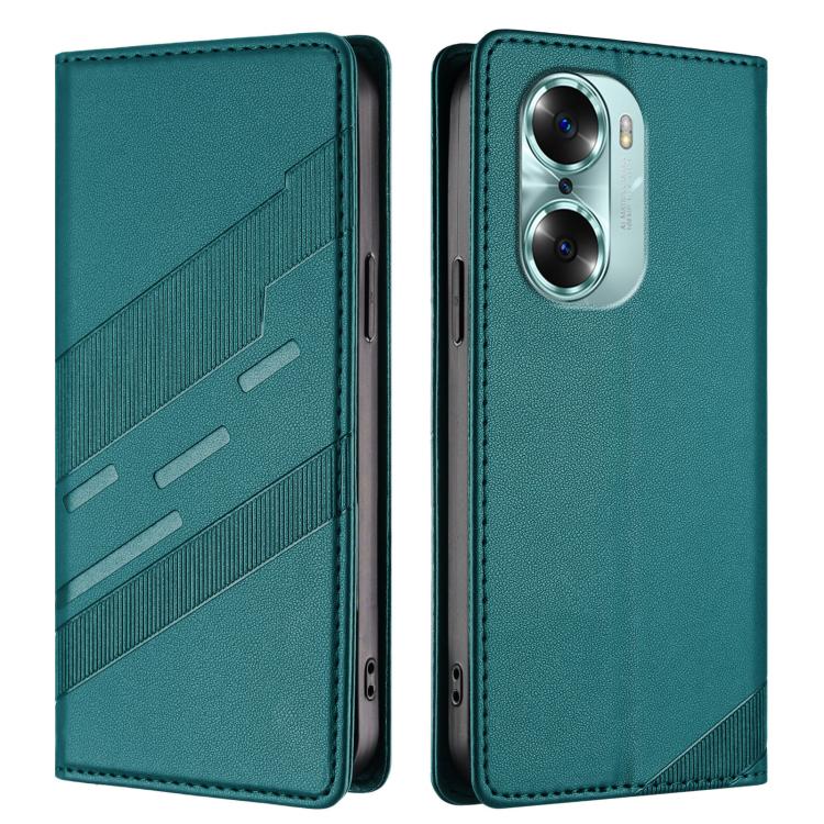 For Honor 60 Embossed Multi-functional Wallet Retro Leather Phone Case