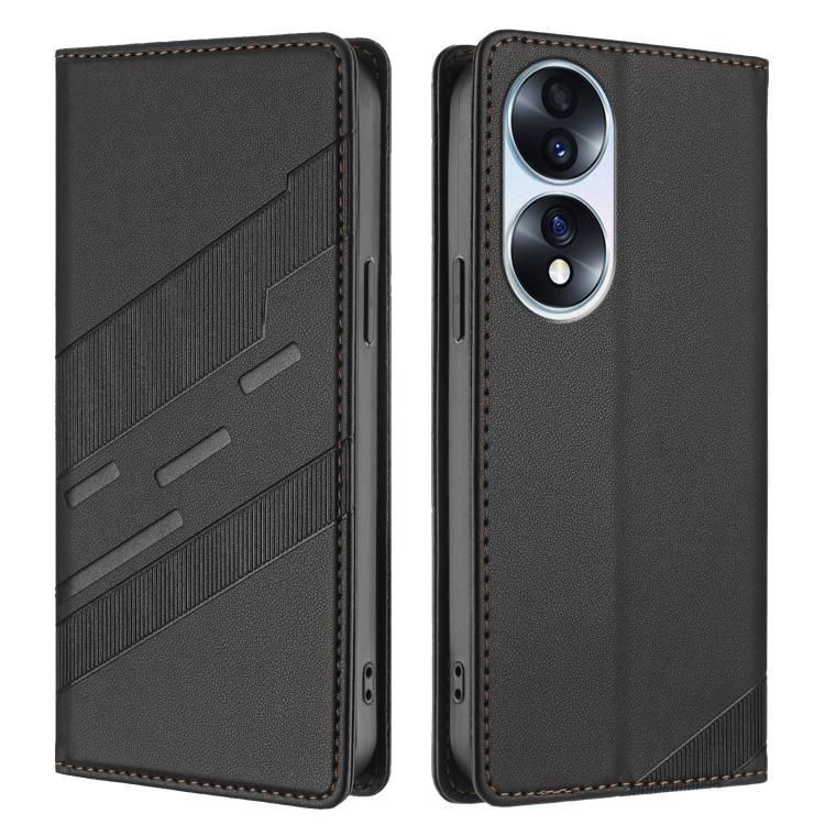 For Honor 70 Embossed Multi-functional Wallet Retro Leather Phone Case