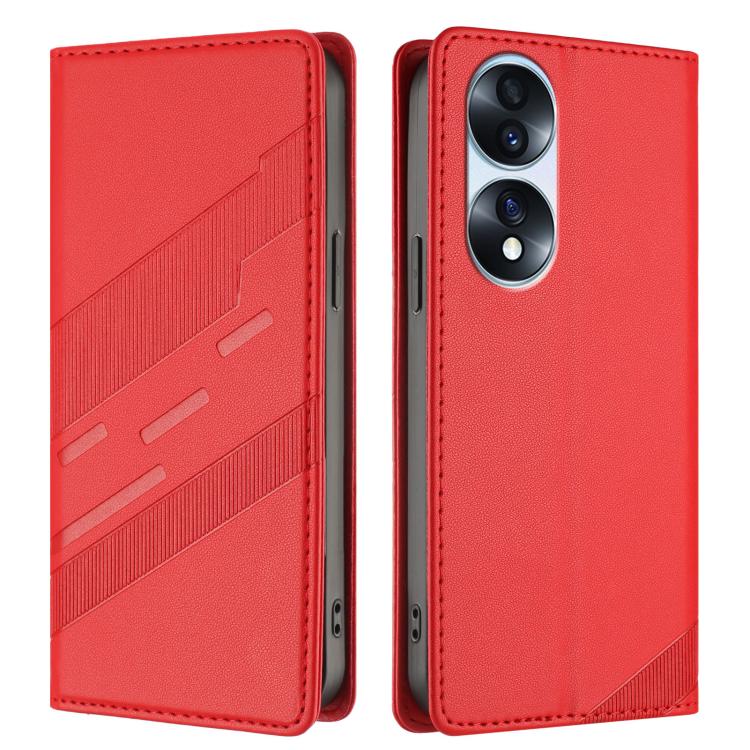 For Honor 70 Pro Embossed Multi-functional Wallet Retro Leather Phone Case