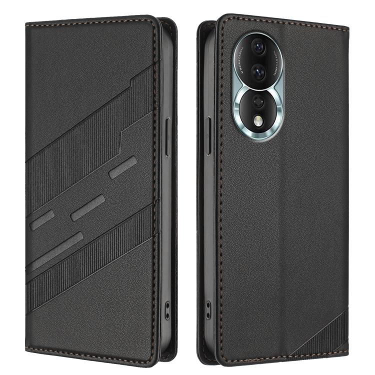 For Honor 80 Embossed Multi-functional Wallet Retro Leather Phone Case