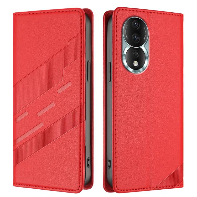 For Honor 80 Embossed Multi-functional Wallet Retro Leather Phone Case