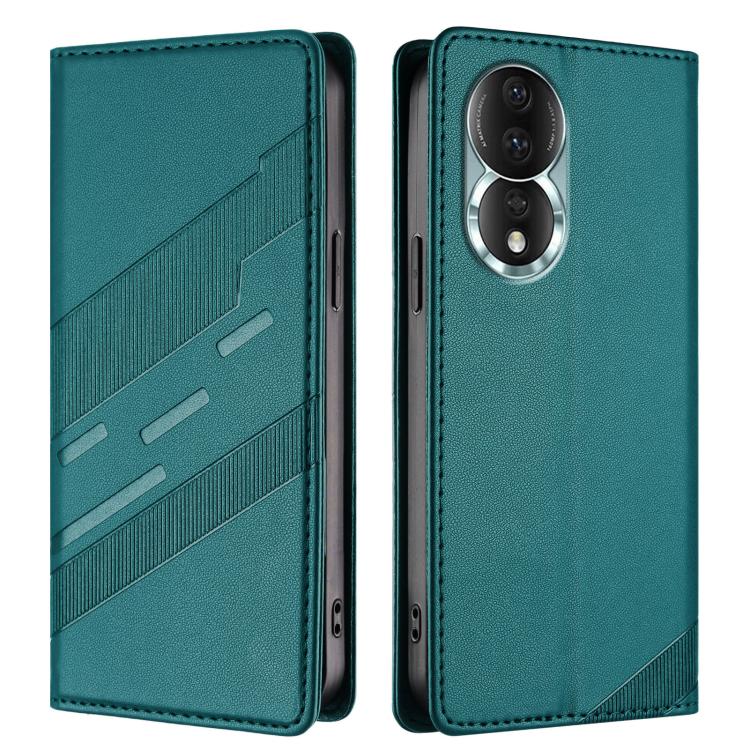 For Honor 80 Embossed Multi-functional Wallet Retro Leather Phone Case