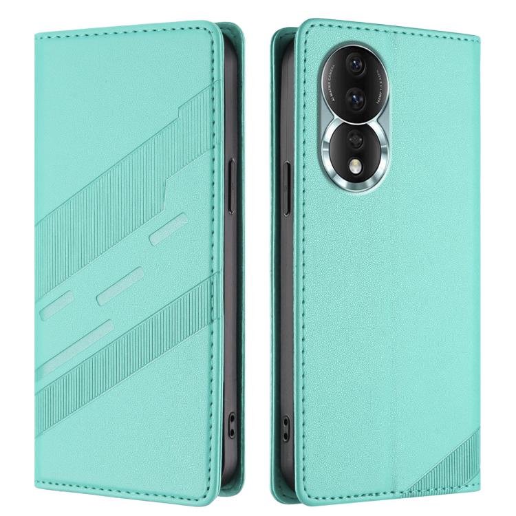 For Honor 80 Embossed Multi-functional Wallet Retro Leather Phone Case