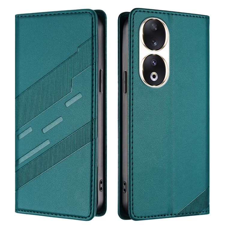 For Honor 90 Embossed Multi-functional Wallet Retro Leather Phone Case
