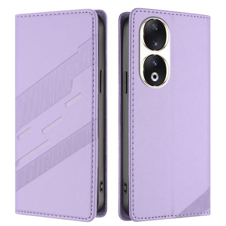 For Honor 90 Embossed Multi-functional Wallet Retro Leather Phone Case