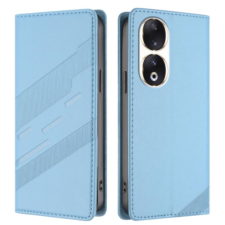 For Honor 90 Embossed Multi-functional Wallet Retro Leather Phone Case