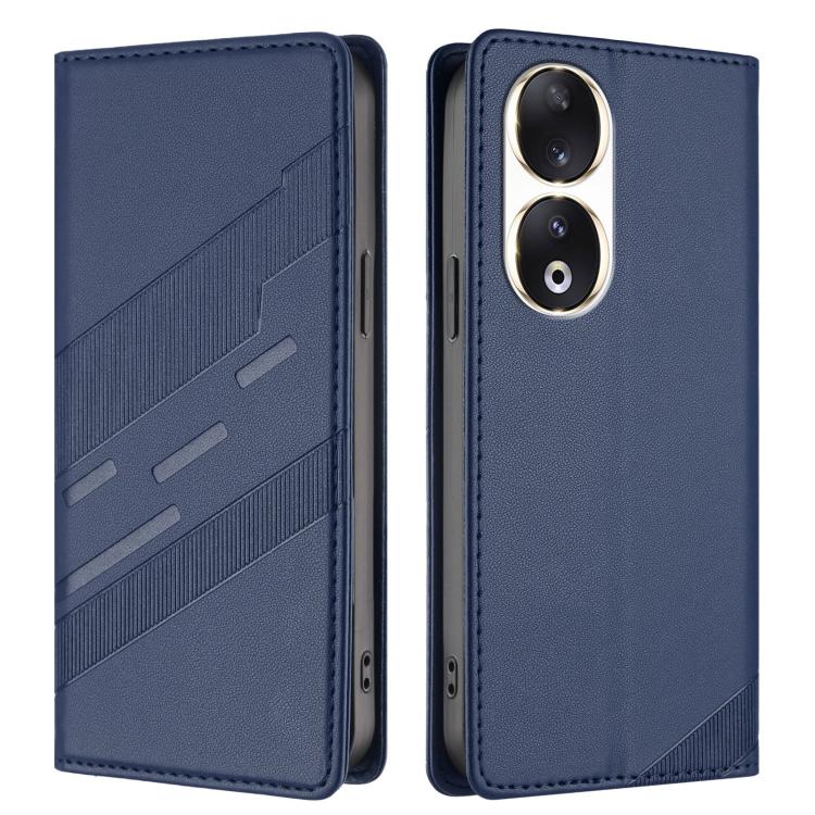 For Honor 90 Embossed Multi-functional Wallet Retro Leather Phone Case