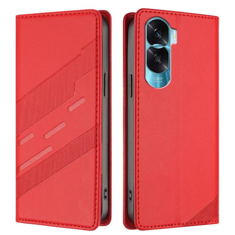 For Honor 90 Lite / X50i Embossed Multi-functional Wallet Retro Leather Phone Case