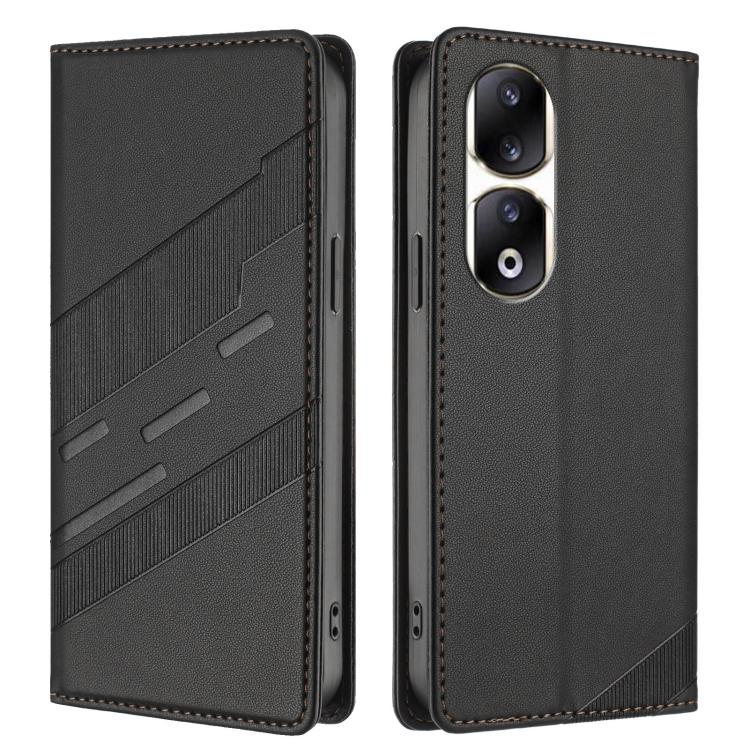 For Honor 90 Pro Embossed Multi-functional Wallet Retro Leather Phone Case