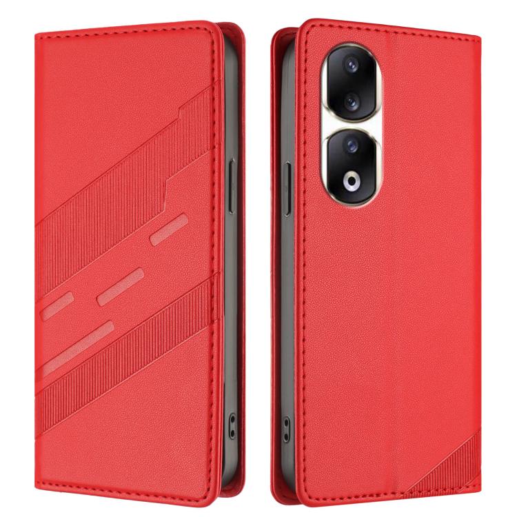 For Honor 90 Pro Embossed Multi-functional Wallet Retro Leather Phone Case