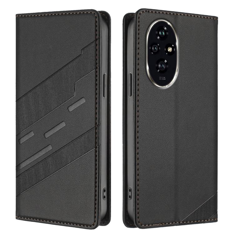 For Honor 200 Embossed Multi-functional Wallet Retro Leather Phone Case