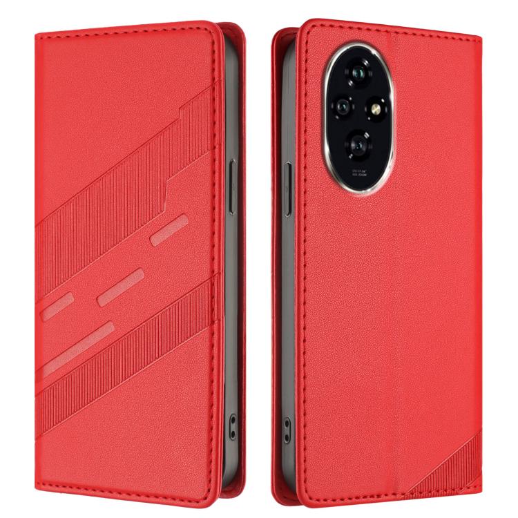 For Honor 200 Pro Embossed Multi-functional Wallet Retro Leather Phone Case