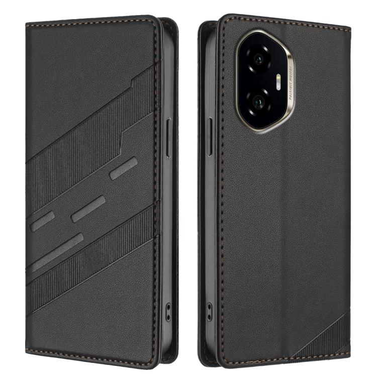 For Honor 300 Embossed Multi-functional Wallet Retro Leather Phone Case