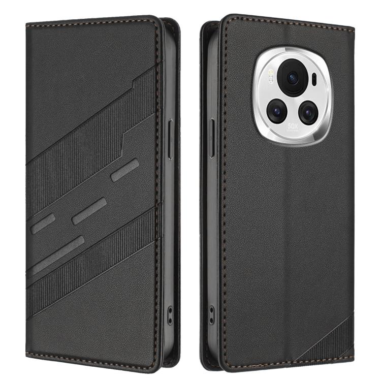 For Honor Magic6 Embossed Multi-functional Wallet Retro Leather Phone Case