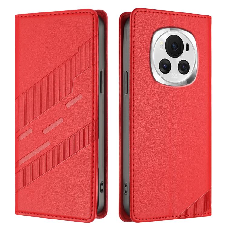 For Honor Magic6 Embossed Multi-functional Wallet Retro Leather Phone Case