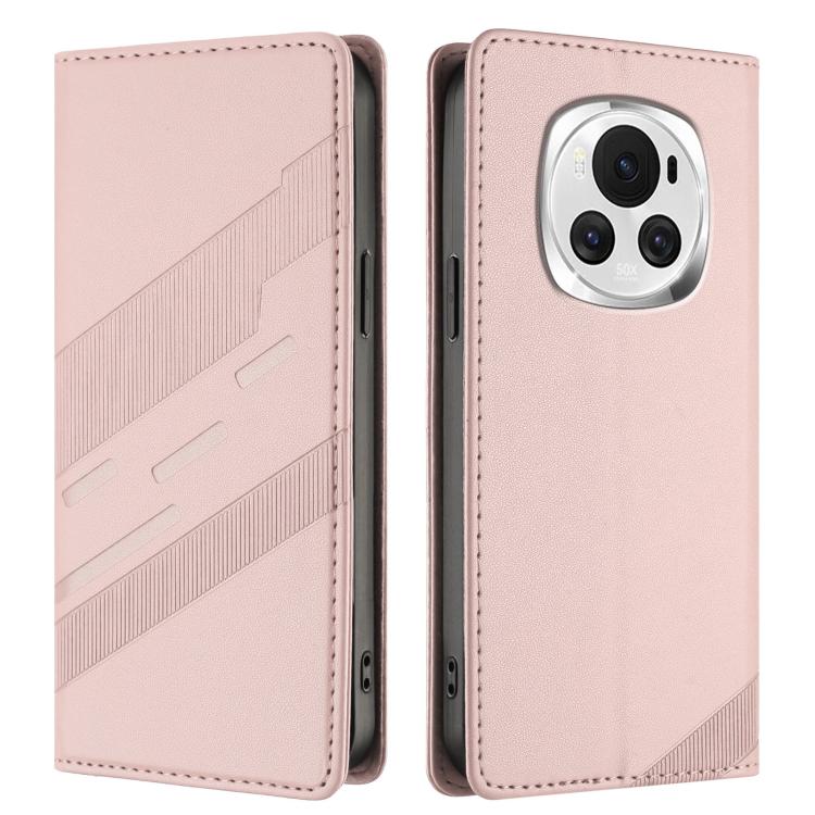 For Honor Magic6 Embossed Multi-functional Wallet Retro Leather Phone Case