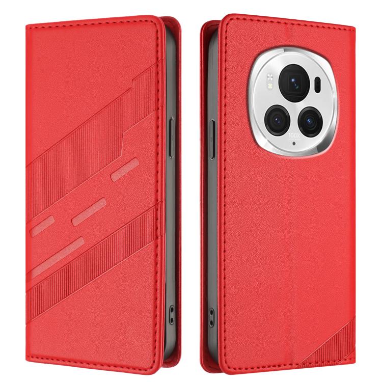 For Honor Magic6 Pro Embossed Multi-functional Wallet Retro Leather Phone Case