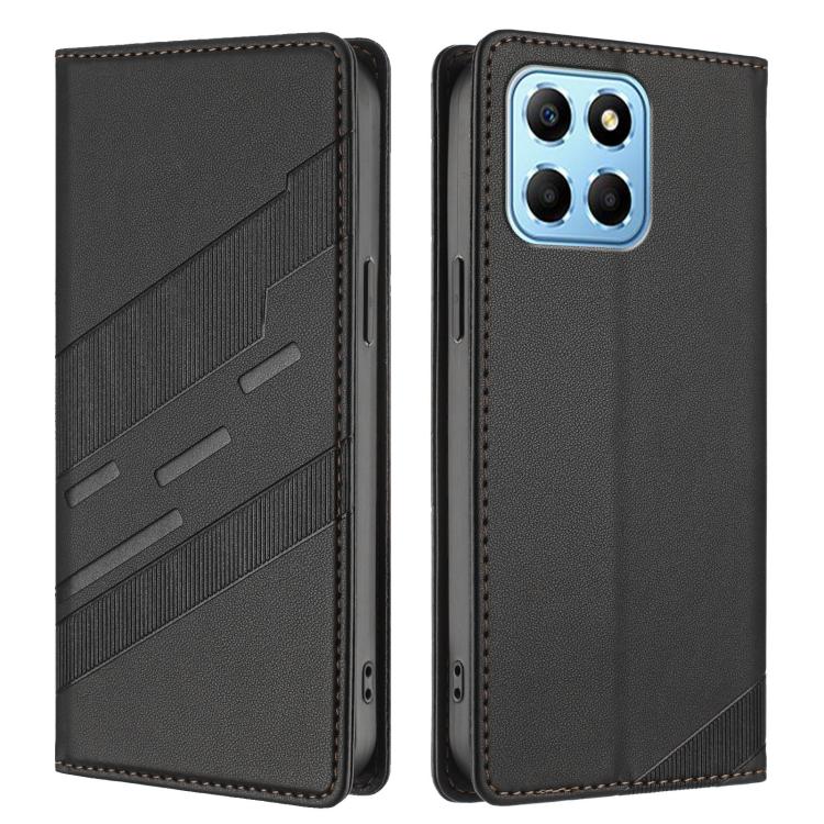For Honor X8 5G / X6 4G / 70 Lite Embossed Multi-functional Wallet Retro Leather Phone Case