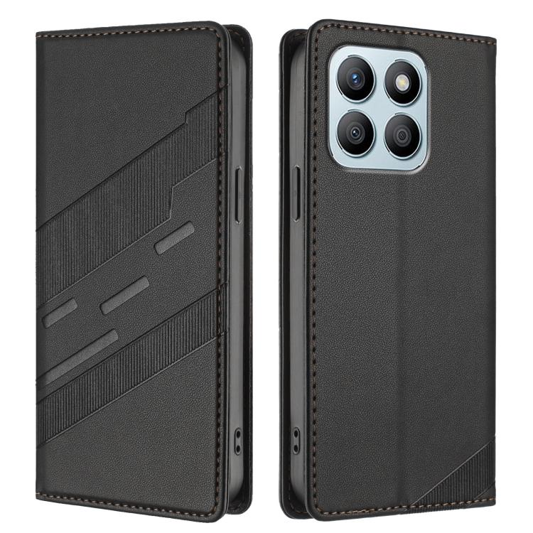 For Honor X8b Embossed Multi-functional Wallet Retro Leather Phone Case