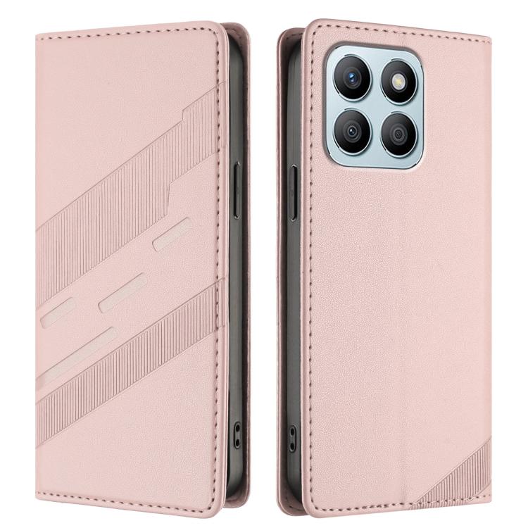 For Honor X8b Embossed Multi-functional Wallet Retro Leather Phone Case