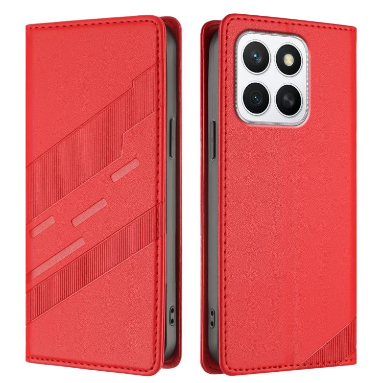 For Honor X8c 4G Embossed Multi-functional Wallet Retro Leather Phone Case
