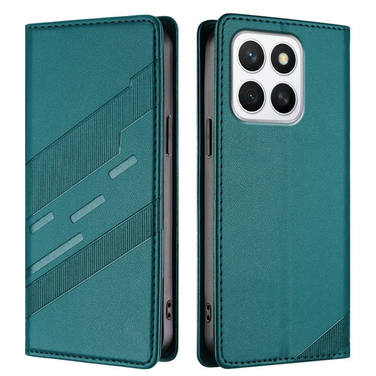 For Honor X8c 4G Embossed Multi-functional Wallet Retro Leather Phone Case