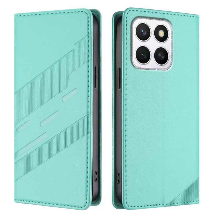 For Honor X8c 4G Embossed Multi-functional Wallet Retro Leather Phone Case