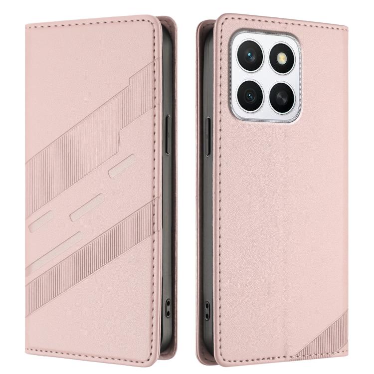 For Honor X8c 4G Embossed Multi-functional Wallet Retro Leather Phone Case