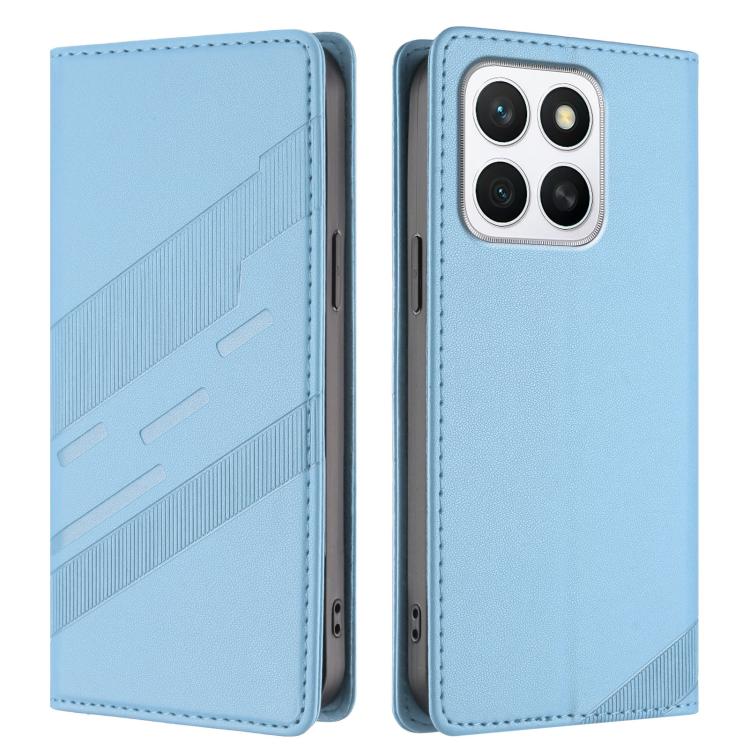 For Honor X8c 4G Embossed Multi-functional Wallet Retro Leather Phone Case