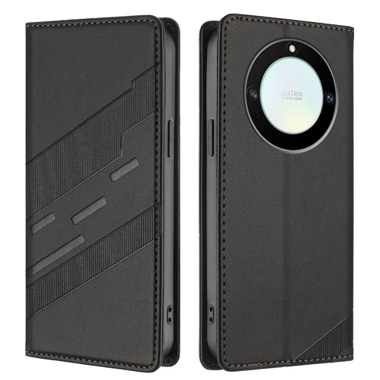 For Honor X40 / X9a / Magic5 Lite Embossed Multi-functional Wallet Retro Leather Phone Case