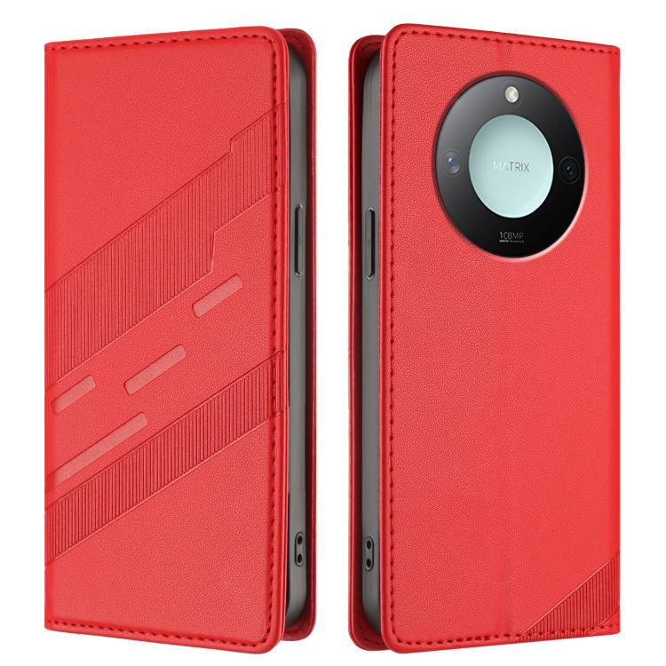 For Honor X9c Smart Embossed Multi-functional Wallet Retro Leather Phone Case