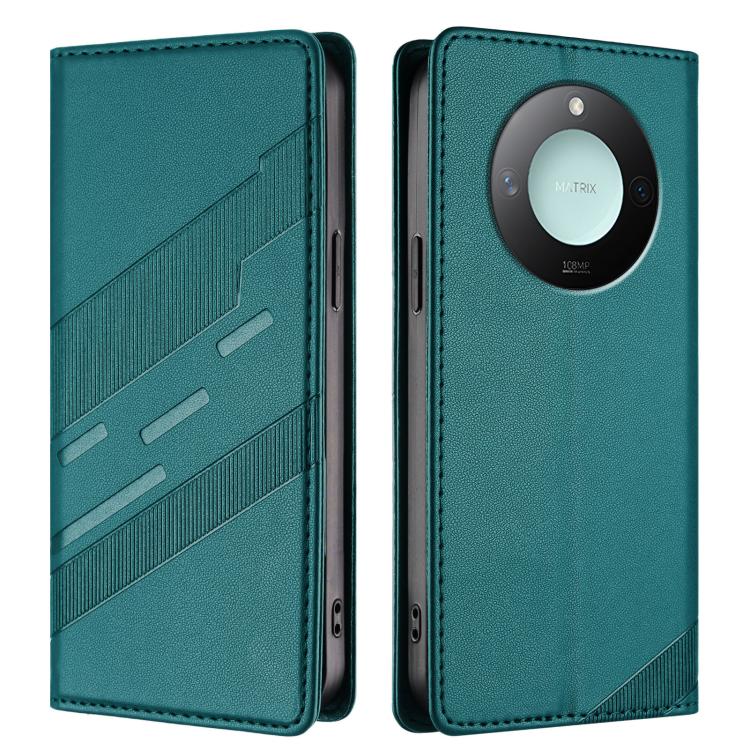 For Honor X9c Smart Embossed Multi-functional Wallet Retro Leather Phone Case
