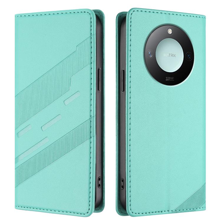 For Honor X9c Smart Embossed Multi-functional Wallet Retro Leather Phone Case