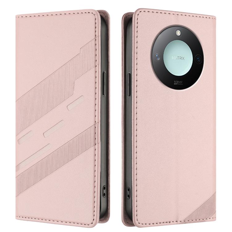 For Honor X9c Smart Embossed Multi-functional Wallet Retro Leather Phone Case