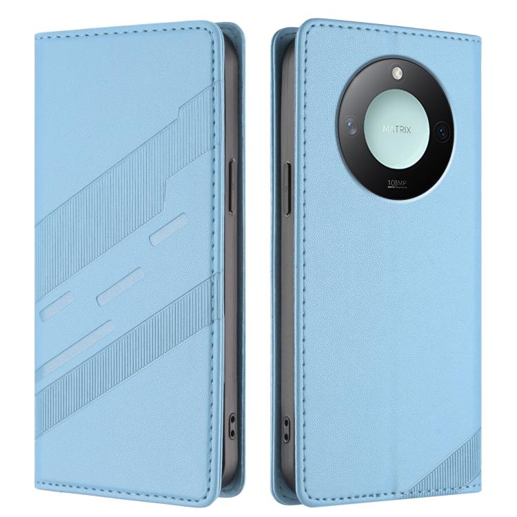 For Honor X9c Smart Embossed Multi-functional Wallet Retro Leather Phone Case