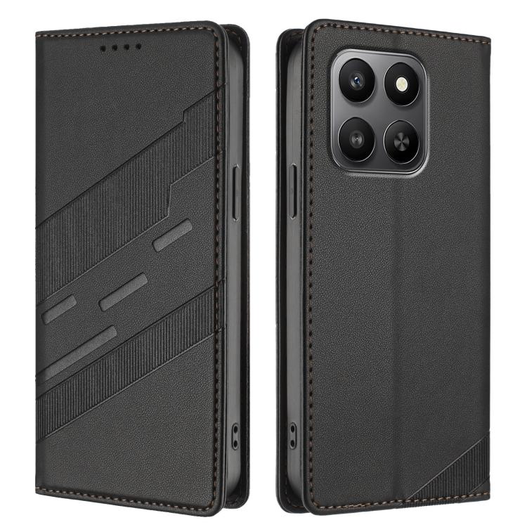 For Honor 400 Smart 5G Embossed Multi-functional Wallet Retro Leather Phone Case