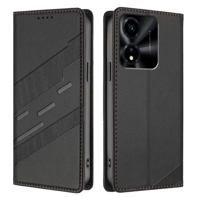 For Honor X5c Plus Embossed Multi-functional Wallet Retro Leather Phone Case