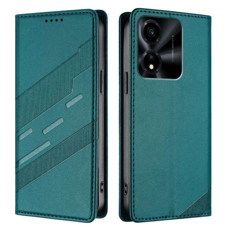 For Honor X5c Plus Embossed Multi-functional Wallet Retro Leather Phone Case