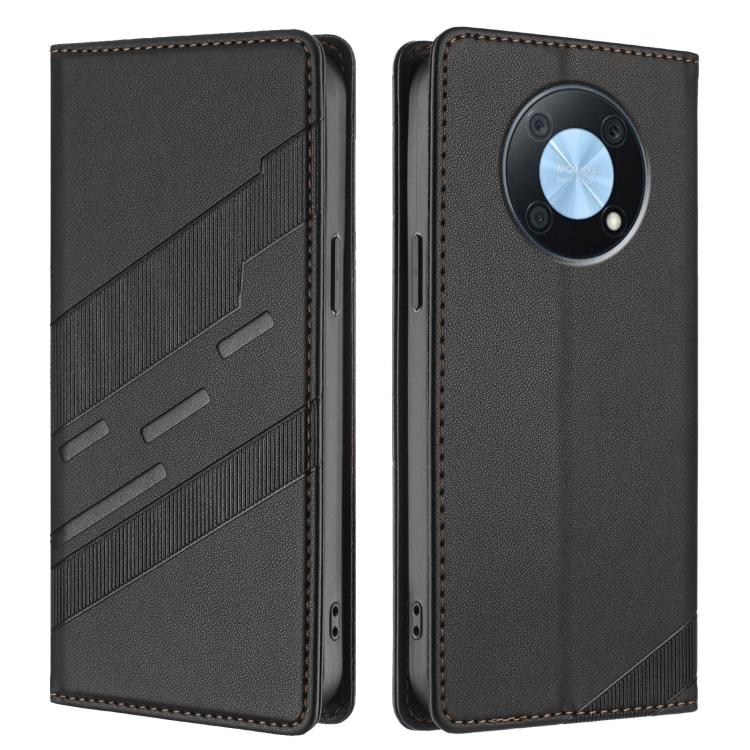 For Huawei Enjoy 50 Pro / nova Y90 Embossed Multi-functional Wallet Retro Leather Phone Case