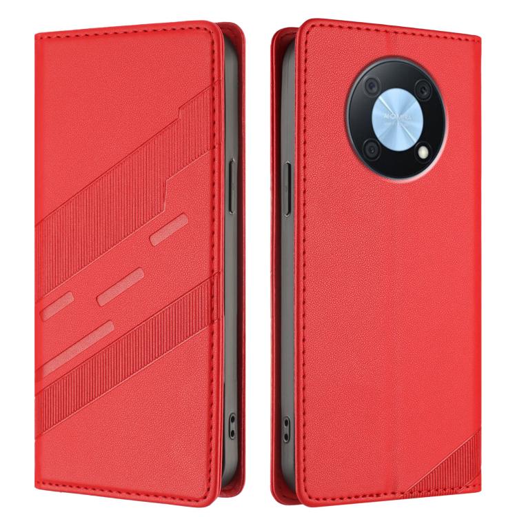 For Huawei Enjoy 50 Pro / nova Y90 Embossed Multi-functional Wallet Retro Leather Phone Case