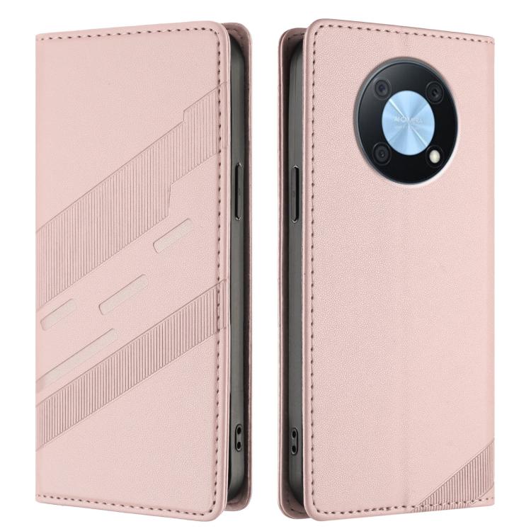 For Huawei Enjoy 50 Pro / nova Y90 Embossed Multi-functional Wallet Retro Leather Phone Case