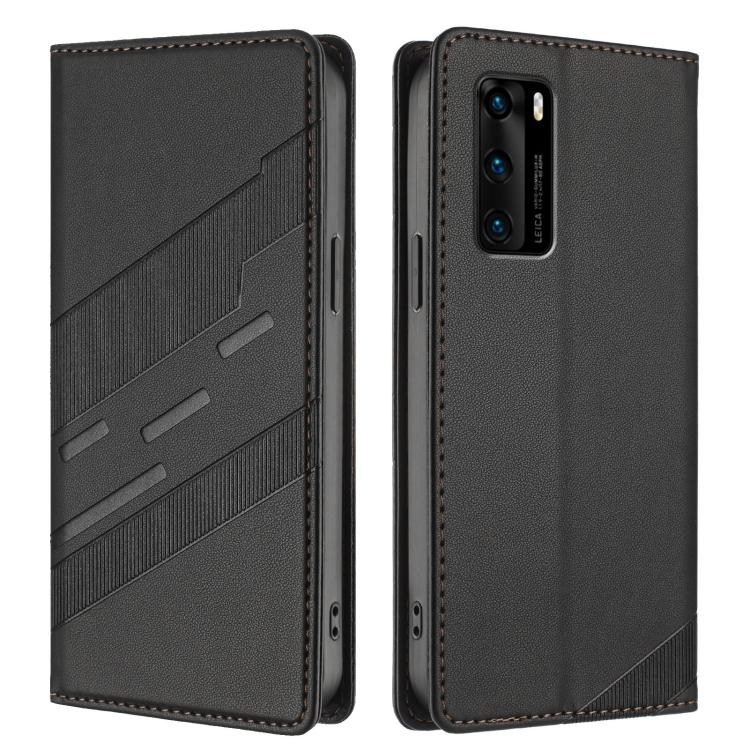 For Huawei P40 Embossed Multi-functional Wallet Retro Leather Phone Case