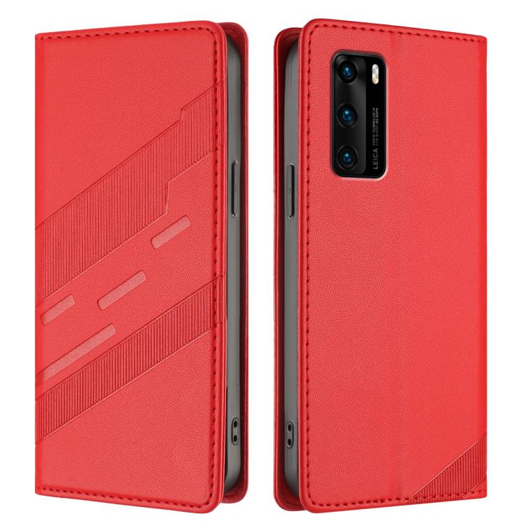 For Huawei P40 Embossed Multi-functional Wallet Retro Leather Phone Case