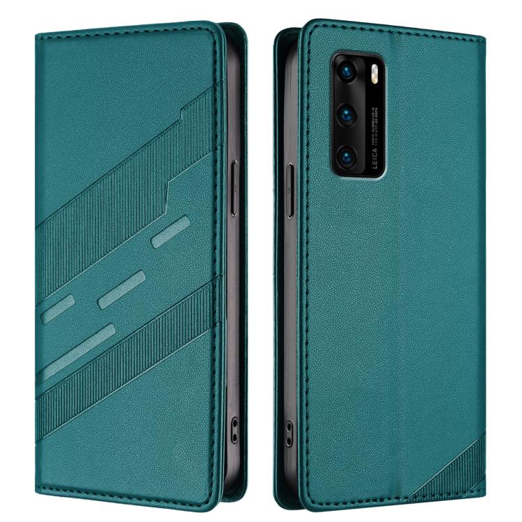 For Huawei P40 Embossed Multi-functional Wallet Retro Leather Phone Case