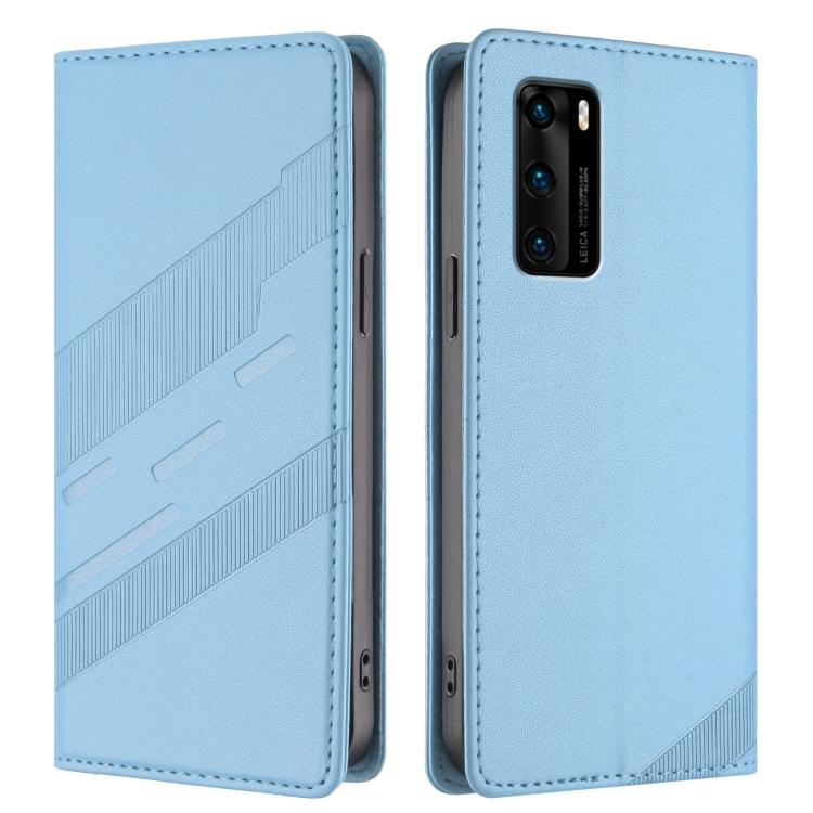 For Huawei P40 Embossed Multi-functional Wallet Retro Leather Phone Case