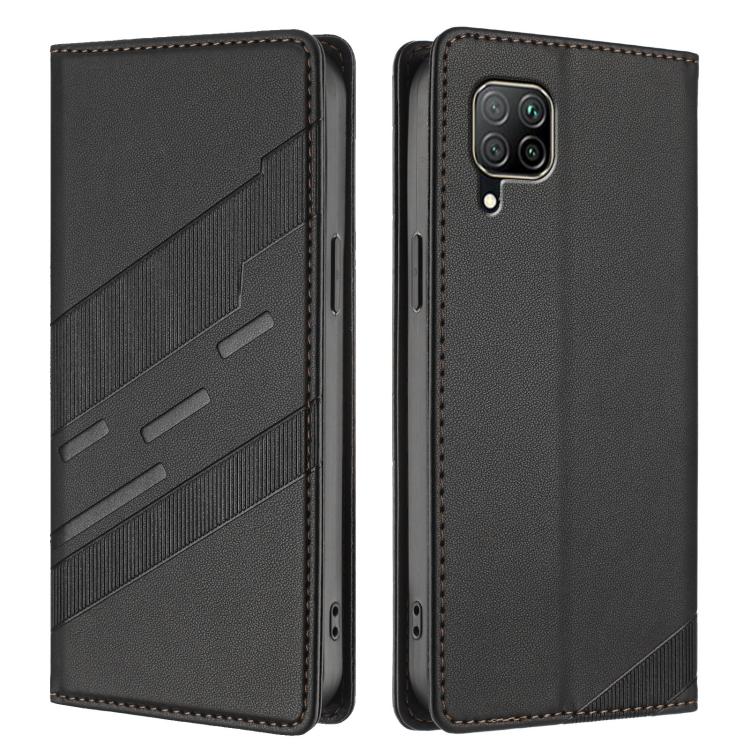 For Huawei P40 Lite 4G / nova 6 SE Embossed Multi-functional Wallet Retro Leather Phone Case